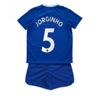 Chelsea Jorginho #5 Fußballbekleidung Heimtrikot Kinder 2022-23 Kurzarm (+ kurze hosen)
